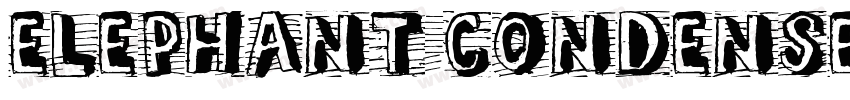 Elephant Condensed BoldItalic字体转换